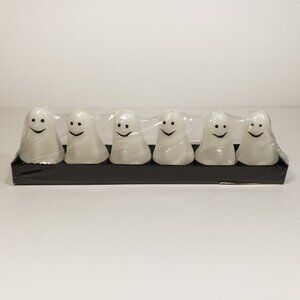NWT - (set of 12) Mini Ghosts Wax Burning Tea Lights